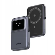 Powerbanki - Ugreen Uno PB764 Power Bank 10000mAh Szary Qi2 15W Usb-c 20W Z Podstawką - miniaturka - grafika 1