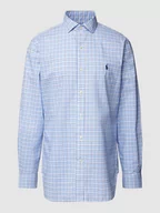 Koszule męskie - Koszula biznesowa o kroju slim fit ze wzorem w kratkę - miniaturka - grafika 1