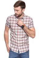 Koszule męskie - Wrangler, Koszula męska, Ss 1Pkt Glow Orange W58606E48, rozmiar L - miniaturka - grafika 1