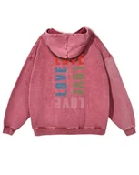 Bluzy męskie - Bluza Colors of Love Kolory Miłości Minimalizm Symbol Czerwony XL - miniaturka - grafika 1