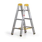 Drabiny - ALVE Aluminiowa drabina FORTE, 2 x 3 szczeble, wysokość 0,95 m 558018 - miniaturka - grafika 1