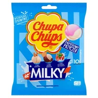 Gumy do żucia, lizaki, dropsy - Chupa Chups Milky Lizaki o smakach mlecznych 120 g (10 sztuk) - miniaturka - grafika 1