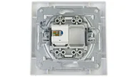 Gniazdka elektryczne - Schneider Asfora gniazdo komputerowe podtynkowe pojedyncze kategoria 6 z ramką białe EPH4700121 - miniaturka - grafika 1