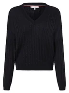 Swetry damskie - Tommy Hilfiger Sweter damski Kobiety Wełna niebieski jednolity, M - miniaturka - grafika 1