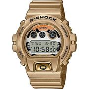 Paski - Casio Męski cyfrowy zegarek kwarcowy z plastikowym paskiem DW-6900GDA-9ER, Złoty, pasek - miniaturka - grafika 1