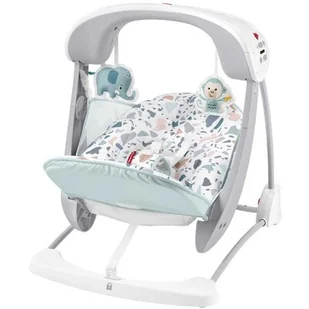 Fisher Price Fisher-Price Baby Gear Leżaczek huśtawka pastelowy GPD12 p2 MATTEL GPD12 - Leżaczki i huśtawki - miniaturka - grafika 1