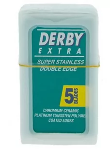 Derby Extra żyletki, ostrza do golenia - 5szt - Brzytwy fryzjerskie - miniaturka - grafika 1