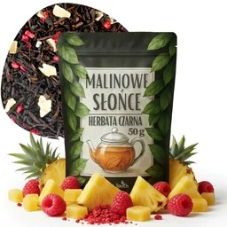 Malinowe słońce 50 g - herbata czarna ananas, malina liofilizowana - malinowa - Herbata Malinowe słońce 50 g - herbata czarna ananas, malina liofilizowana - malinowa - Herbata - miniaturka - grafika 1