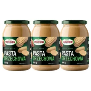 Targroch Pasta orzechowa Zestaw 3 x 900 g - Słodkie kremy i masła - miniaturka - grafika 1