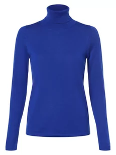 brookshire - Damski sweter z wełny merino, niebieski - Swetry damskie - miniaturka - grafika 1