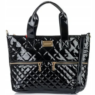 TOREBKA Damska MONNARI Duża Torba SHOPPER BAG Pojemna PIKOWANA LOGO - Torebki damskie - miniaturka - grafika 1