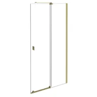 Kabiny prysznicowe - Kabina prysznicowa Besco Vayo 120x200 walk-in złoty połysk transparentne VYG-120-200C - miniaturka - grafika 1