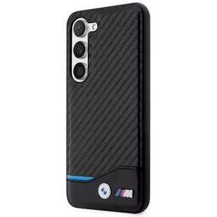 Etui BMW do Samsung Galaxy S23+ Plus Leather Carbon czarny - Etui i futerały do telefonów - miniaturka - grafika 2