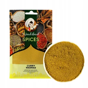 CURRY MADRAS INDYJSKIE 50g Sindibad EXTRA AROMAT - Przyprawy i zioła sypkie - miniaturka - grafika 1