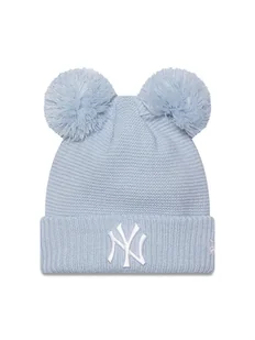 New Era Czapka Double Pom Bea 60565276 Błękitny - Czapki damskie - miniaturka - grafika 1