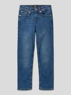 Spodnie i spodenki dla chłopców - Jeansy o kroju regular fit z 5 kieszeniami model ‘CLARK’ - miniaturka - grafika 1