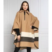 Swetry damskie - BOSS BLACK Wełniane ponczo Cenua_IC | Relaxed fit | z dodatkiem kaszmiru - miniaturka - grafika 1