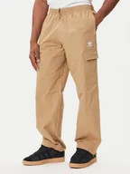 Spodnie sportowe męskie - adidas Spodnie dresowe Trefoil Essentials JX3912 Beżowy Loose Fit - miniaturka - grafika 1