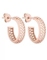 Kolczyki - Ażurowe kolczyki z różowego złota - miniaturka - grafika 1