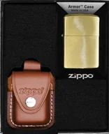 Trafika - Zestaw Zippo Zapalniczka Brass Brushed Armor Heavy Prezentowy No4 - miniaturka - grafika 1