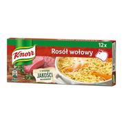 Buliony i przyprawy w kostkach - Knorr Rosół wołowy 12 x 10 g - miniaturka - grafika 1