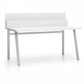 Stoły i stoliki do biura - B2B Partner Stół biurowy SINGLE LAYERS z przegrodami, biały 611557 - miniaturka - grafika 1