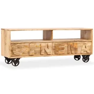 Szafki RTV - vidaXL Szafka pod telewizor, lite drewno mango, 120 x 30 x 48 cm vidaXL - miniaturka - grafika 1