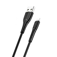 Kable USB - USAMS Kabel U35 lightning 2A Fast Charge 1m czarny/black SJ364USB01 (US-SJ364) - miniaturka - grafika 1