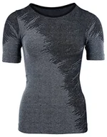 Koszulki i topy damskie - duParc Damska koszulka sportowa Active Wear, bezszwowa, szybkoschnąca, z efektem melanżu, szary, M - miniaturka - grafika 1