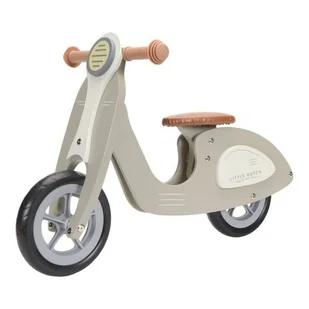 Little Dutch Skuter drewniany Oliwkowy FSC - Rowerki biegowe - miniaturka - grafika 1