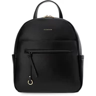 Torebki damskie - Peterson elegancki plecak damski duży miejski a4 skórzany klasyczny czarny - miniaturka - grafika 1