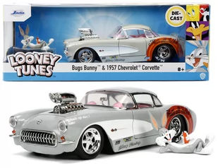 Auto metalowe 1957 Chevrolet Corvette figurka Królik Bugs 1:24 253255041 Jada - Samochody i pojazdy dla dzieci - miniaturka - grafika 1