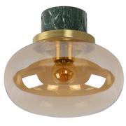 Lampy sufitowe - Lucide LAMPA sufitowa LORENA 03140/23/62 szklana OPRAWA kula ball IP44 złota zielona 03140/23/62 - miniaturka - grafika 1