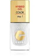Lakiery do paznokci - Delia Cosmetics Coral Hybrid Gel Lakier do paznokci nr 32 Biały perłowy 11ml Cosmetics - miniaturka - grafika 1