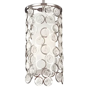 Lampa wisząca Lexi - kolor biały, srebrny - FE/LEXI/MP - Lampy sufitowe - miniaturka - grafika 1