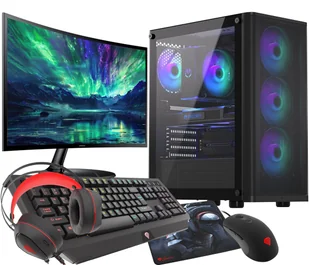 Komputer Gaming Pc Argb Ventum Ryzen 7 5700X Rtx 4060Ti 32Gb Ssd 1Tb Nvme Wifi 27" W11 Dlss 3 - Zestawy komputerowe - miniaturka - grafika 1