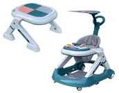 Chodziki - CHODZIK DLA DZIECI PCHACZ STOLIK 3w1 MATA POD NOGI DASZEK PRZECIWSŁONECZNY - miniaturka - grafika 1