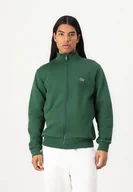 Bluzy męskie - Bluza Lacoste SH9622 Zip Regular Fit zielona - L - miniaturka - grafika 1