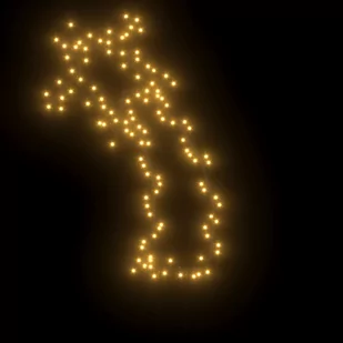 Gwiazda betlejemska ze szpikulcami, 115 LED, 89 cm  Lumarko! - Ozdoby bożonarodzeniowe - miniaturka - grafika 4