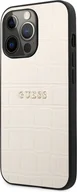 Etui i futerały do telefonów - Guess, Etui ochronne Croco Apple iPhone 13 Pro, żółto-szare - miniaturka - grafika 1