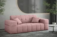 Sofy i kanapy - Sofa Dwuosobowa Nimes Tkanina Perfect Harmony Różowy - miniaturka - grafika 1
