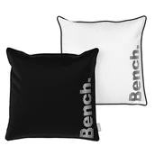 Poszewki na poduszki - Bench Poszewka na poduszkę czarno-biały, 50 x 50 cm - miniaturka - grafika 1