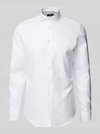 Koszule męskie - Koszula biznesowa o kroju slim fit z kołnierzykiem typu cutaway - miniaturka - grafika 1