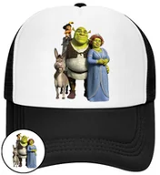 Czapki i chusty sportowe męskie - CZAPKA Z DASZKIEM SHREK DLA DZIECI NA LATO CZARNA BEJSBOLÓWKA - miniaturka - grafika 1