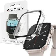 Akcesoria do smartwatchy - Obudowa ochronna z szkłem Alogy Protector Case 2w1 nakładka etui do Apple Watch 7/8 41mm Przezroczysta - miniaturka - grafika 1