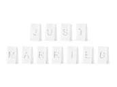 Wesele i ślub - Party Deco Lampion torebki na świece Just Married - 11,5 x 19 x 11 cm - 11 szt. LAMPT6M - miniaturka - grafika 1