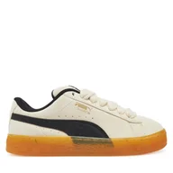 Sneakersy damskie - Sneakersy Puma Suede XL Dark Risk Sneaker 401348 02 Beżowy - miniaturka - grafika 1