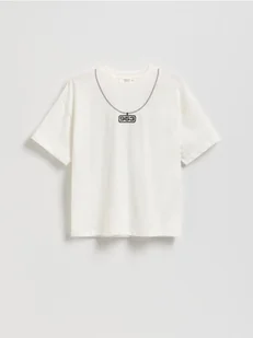 Reserved - T-shirt z nadrukiem - biały - Koszulki dla chłopców - miniaturka - grafika 1