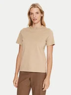 Koszulki i topy damskie - Lacoste T-Shirt TF0355 Beżowy Regular Fit - miniaturka - grafika 1