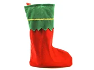 Ozdoby bożonarodzeniowe - Skarpeta na prezenty świąteczna czerwona - miniaturka - grafika 1